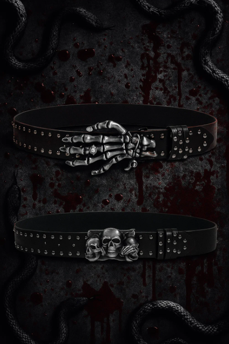 Quiet Hands - Cold Metal & Hard Leather Belt