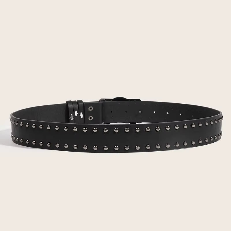 "Quiet Hands" Cold Metal & Hard Leather Belt